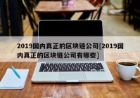 2019国内真正的区块链公司[2019国内真正的区块链公司有哪些]